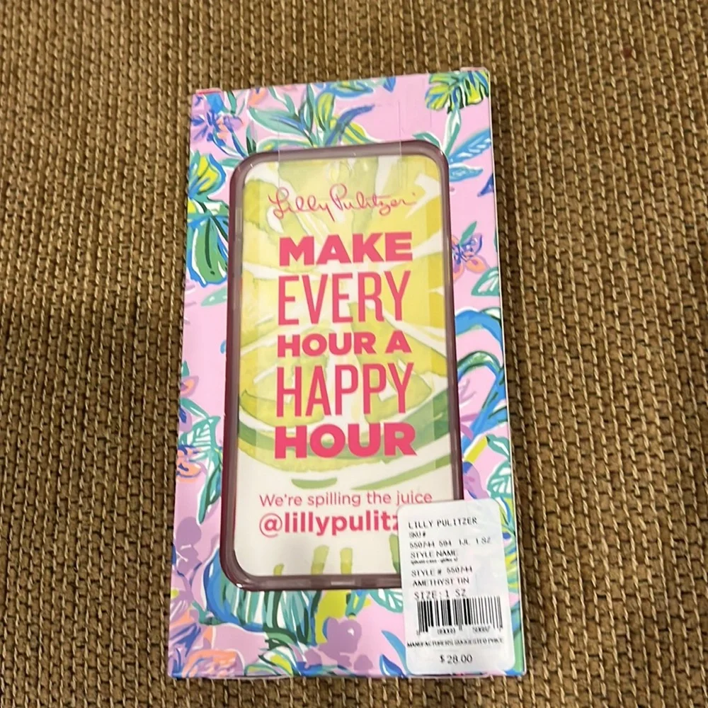 NWT LILY PULITZER CELL PHONE CASE…X/XS